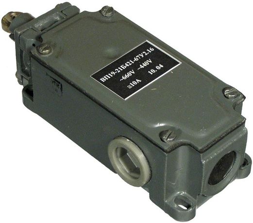 Выключатель путевой ВП-19 21В421-67У2.16 2НО+2НЗ 10А IP67 толкатель с роликом Реле и Автоматика A8014-80085442