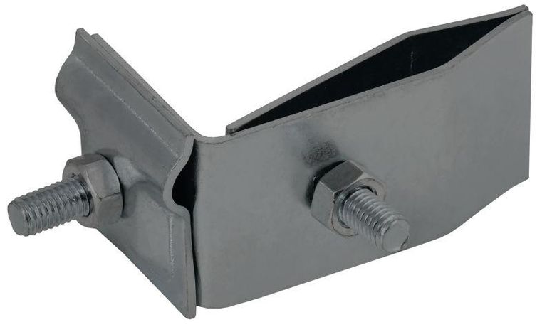 Держатель проводника круглого 6-10мм для фальца угловой h=70мм оцинкованная сталь TD IEK - ZDP80-13-2-16-70