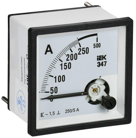 Амперметр Э47 250/5А кл. точн. 1,5 72х72мм | IPA10-6-0250-E IEK