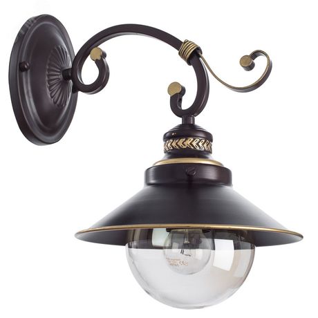 Бра GRAZIOSO E27 1х60Вт Металл Коричневый - A4577AP-1CK Arte Lamp
