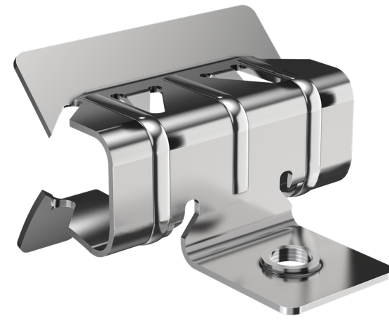 Зажим балочный 8-14мм с отгибом и резьбой М6 HDZ | CME40-BZOR-06-HDZ IEK