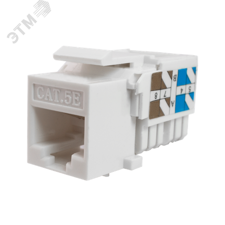 Модуль Keystone Jack RJ45 (8P8C) UTP кат.5E инструментал. бел. SUPRLAN 10-0313 Net.on