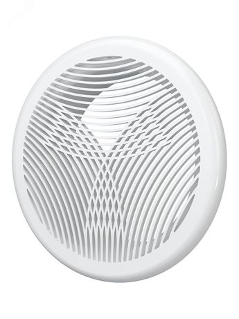 Решетка вентиляционная круглая D200 приточно-вытяжная, из ABS пластика, с фланцем D150 - 15РПКФ ЭРА 22290