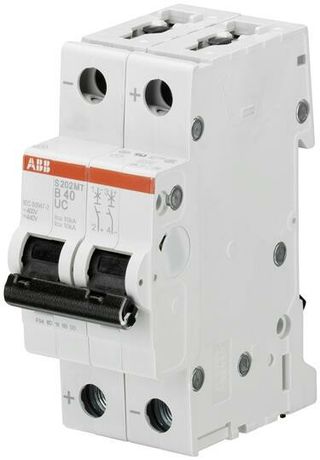 Выключатель автоматический двухполюсный S202MT 6А D 10кА (S202MT-D6) | 2CDS272006R0061 ABB