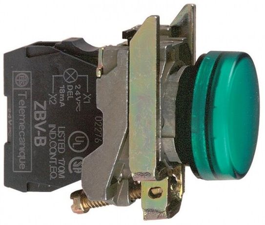 Лампа светосигнальная ATEX d22мм 24В зел. SchE XB4BVB3EX Schneider Electric