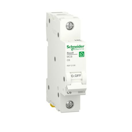 Выключатель автоматический однополюсной С 6А 1P 6000A RESI9 | R9F12106 Schneider Electric APC