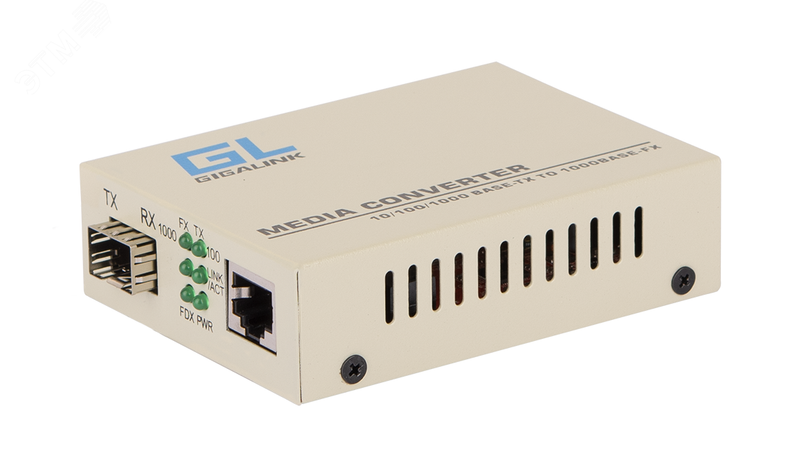 Медиаконвертер неуправляемый, UTP-SFP, 10/100/1000Мбит/с в 1000Мбит/с, rev2 - GL-MC-UTPG-SFPG-F.r2 GIGALINK ЭКО28333