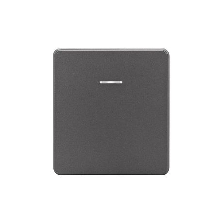 Переключатель перекрестный 1-кл. СП ROUND 10А с подсветкой титан Kranz KR-78-0718-2