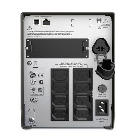 Источник бесперебойного питания Smart-UPS LCD 670Вт/1000В.А Interface Port SmartSlot USB 230В SMT1000I APC 647334 Schneider Electric