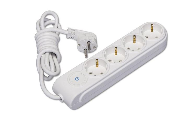 Удлинитель 4х3м с заземл. 16А IP20 выкл. защ. шторки Makel N4310043