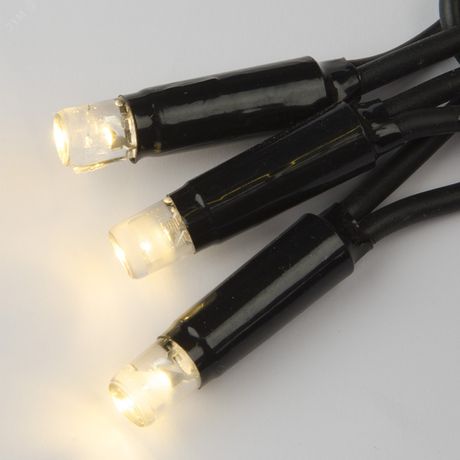 Гирлянда светодиодная с эффектом мерцания 10м Соединяемая 120 светодиодов Теплый белый свет Провод черный ULD-S1000-120/TBK WARM WHITE IP67 TM Uniel - UL-00003941