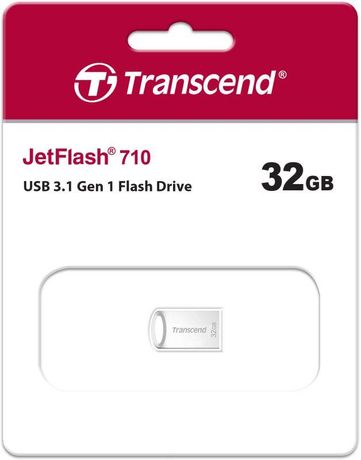 Флеш-накопитель TS32GJF710S 32GB JetFlash 710S (Silver) USB 3.1 R/W 90/6 MB/s Transcend 1000501756