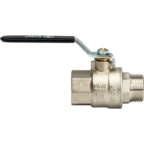 Кран шаровой 3/4' ВН ручка рычаг - RG008Q0F4RF4K8 STOUT SVB-0003-000020