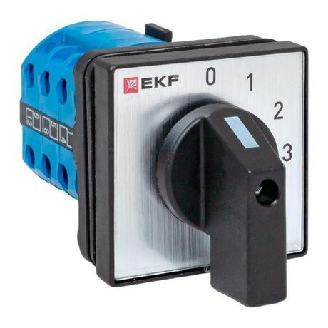 Переключатель кулачковый ПК-1-102 10А 2P «0-1-2-3» IP65 | pk-1-102-10-65 EKF
