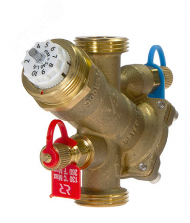 Клапан балансировочный AQT-R DN 25 комбинированный с ниппелями наружная резьба G1 1/4 - 003Z1814R Ридан