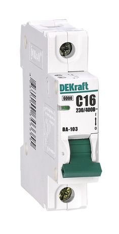 Выключатель автоматический однополюсный ВА-103 6А C 6кА | 12054DEK DEKraft Schneider Electric