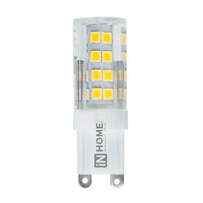 Лампа светодиодная LED-JCD-VC 3Вт капсульная 4000К нейтр. бел. G9 260лм 230В IN HOME 4690612019864