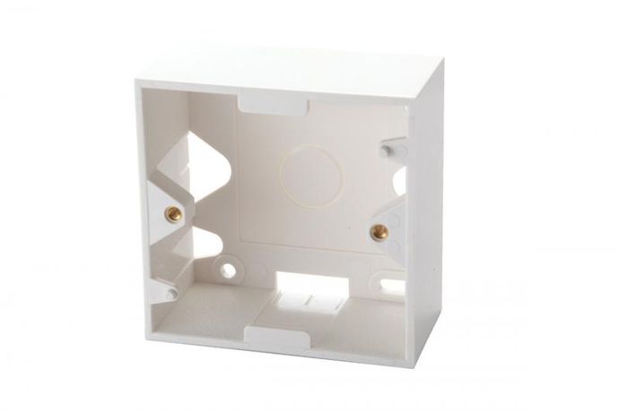 Коробка настенная для рамок серии 45 на 2 модуля 22.5х45.0 мм белая - 12A-00-02WT Eurolan