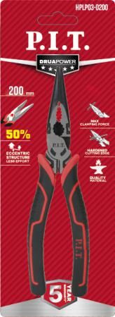 Длинногубцы прямые, 200 мм - HPLP03-0200 PIT