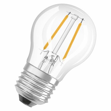 Лампа светодиодная филаментная PARATHOM DIM CL P FIL 40 4.8W/827 4.8Вт 2700К тепл. бел. E27 470лм угол пучка 320град. 220-240В диммир. (замена 40Вт) прозр. стекло OSRAM 4058075590694