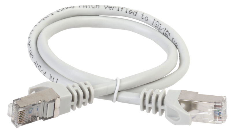 Коммутационный шнур (патч-корд), кат.6 FTP, 2м, серый | PC01-C6F-2M ITK IEK