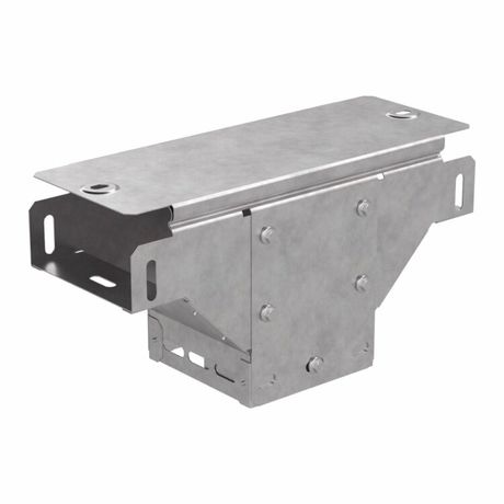 Ответвитель Т-образный вертикальный с крышкой Стандарт 100х50 Промрукав PR16.0956 Строитель