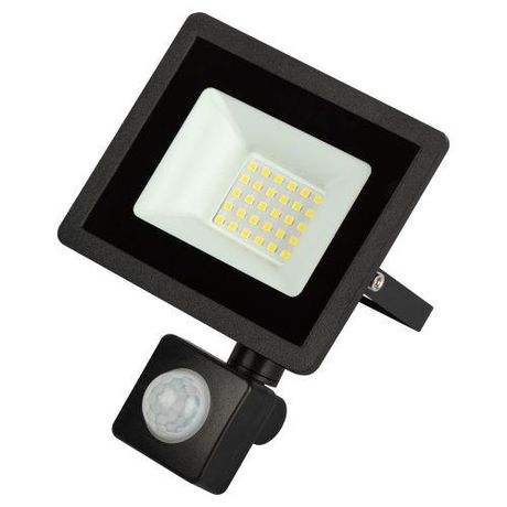 Прожектор светодиодный ДО-30Вт 6500К 2400ЛмIP65 200-240В регулируемый ИК датчик черный 30w холодный корпус LPR-042-2-65K-030 - Б0064234 ЭРА