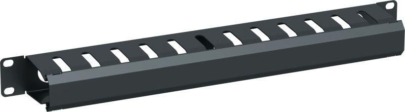 Органайзер кабельный 19дюйм 1U 12 слот. метал. с крышкой чер. by ZPAS РФ ITK ZP-CO05-1U-12-M-C-R IEK