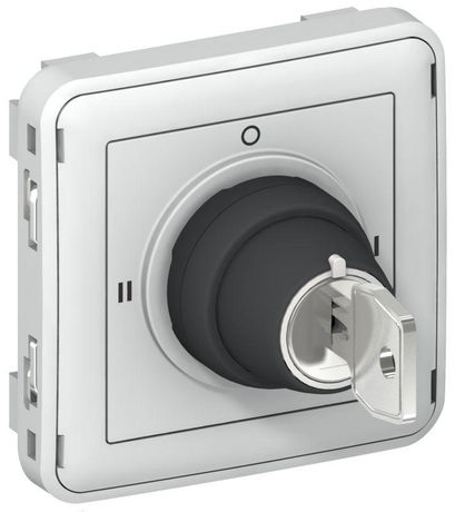 Выключатель 1-кл. Plexo 3А IP55 250В с ключом 3 полож. 2HO механизм сер. Leg 069535 Legrand