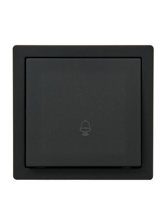 Кнопка звонка ОП LETO черн. бархат LEZARD 752-4200-103