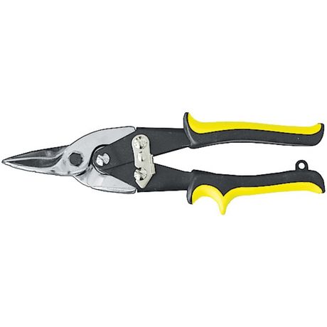 Ножницы по металлу прямые "Оптима" 250мм усиленные прорезиненные ручки КУРС 41456