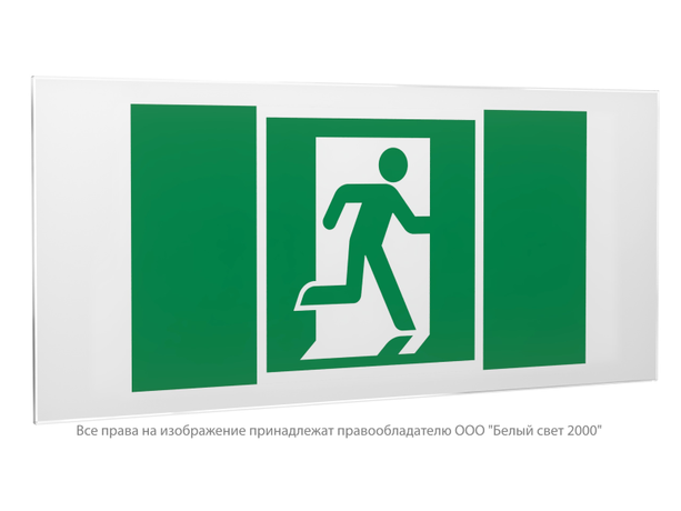 Знак безопасности PS-50206.E01-02''Выход здесь (прав.)'' - a20698 BS