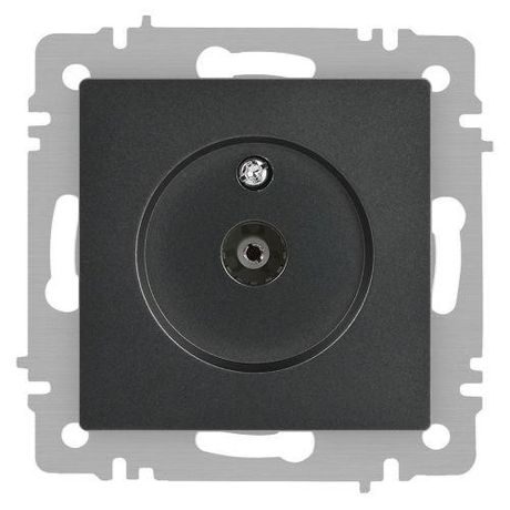 Розетка телевизионная одиночная TV СП Accent 6-301-07 IP20 графит Intro Б0063614 ЭРА