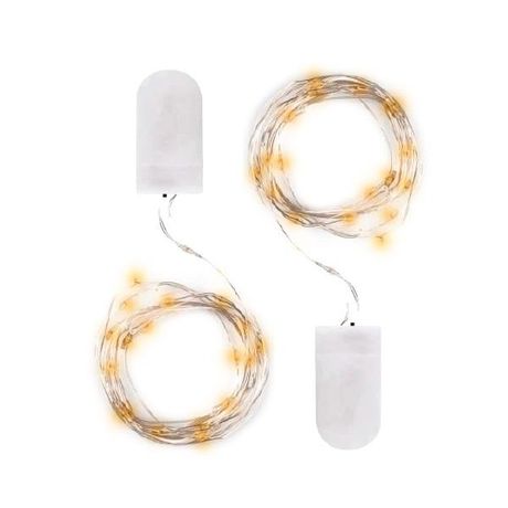 Комплект гирлянд декоративных, питание от ЭП DC-G05-20YS2, 2 шт., желт. 20 LED, 2xCR2032, IP20 | .5047976 ФАZА ФАЗА