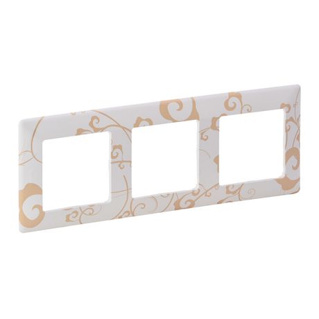 Рамка 3-м Valena Life универсальная ампир бел. Leg 754103 Legrand