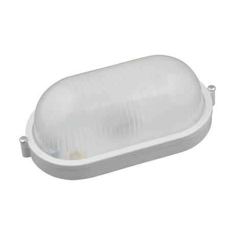 Светильник светодиодный пылевлагозащищенный для ЖКХ ULW-K23A 8W/6000K IP54 WHITE овал 6000K 600Лм 210х105х80 мм белый пр-во РФ | UL-00005237 Uniel
