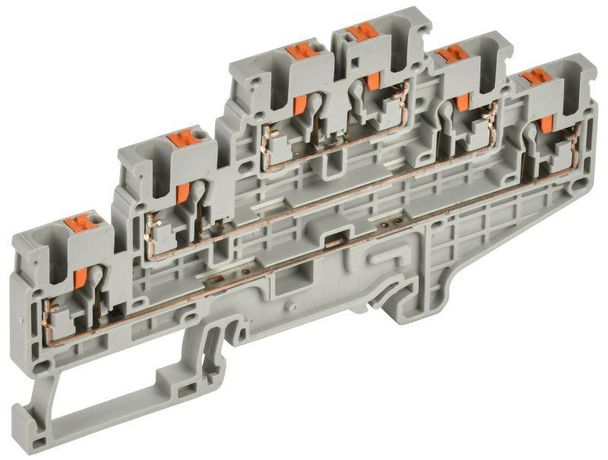 Колодка клеммная CP-ML 3 ур. 2,5мм2 серая | YCT23-00-3-K03-002 IEK