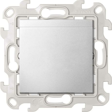 Выключатель карточный Simon 24 Harmonie 6А 230В с подсветкой алюм. 2410526-033