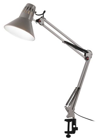 Светильник настольный N-121-E27-40W-GY Е27 на струбцине серый | Б0052758 ЭРА