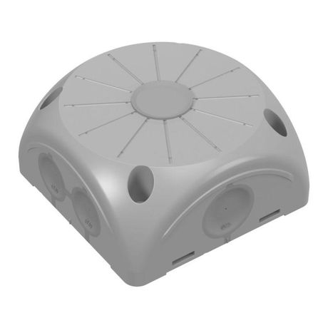 Коробка распределительная 60-0505 для видеокамер двухкомп с мембр безгалоген (HF) серая 100х100х50 (20шт/кор) | Промрукав Строитель