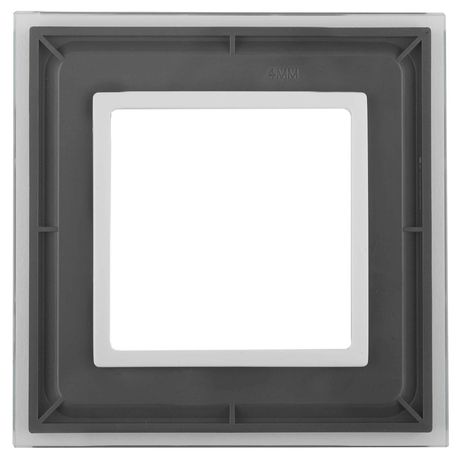 Рамка для розеток и выключателей прозрачный стекло ЭРА Elegance 14-5101-00 - Б0034469