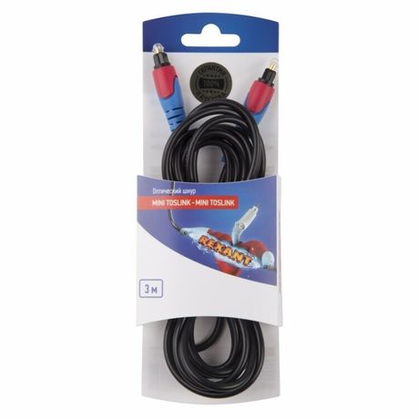 Шнур оптический Toslink 3м блист. Rexant 06-3130 MEET