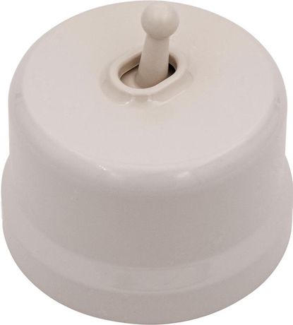 Выключатель Лизетта 1-кл., пластик, цвет Песочное золото (тумблерный) - B1-230-24 BIRONI