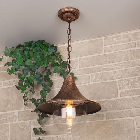 Светильник садово-парковый GL 1020H Saga H черное золото | a039866 Elektrostandard