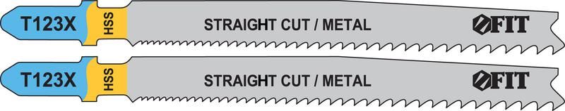 Полотно по алюминию и цвет.мет HSS фрезерованные зубья 100/74мм переменный шаг (T123X) (уп.2шт) FIT 40978 РОС