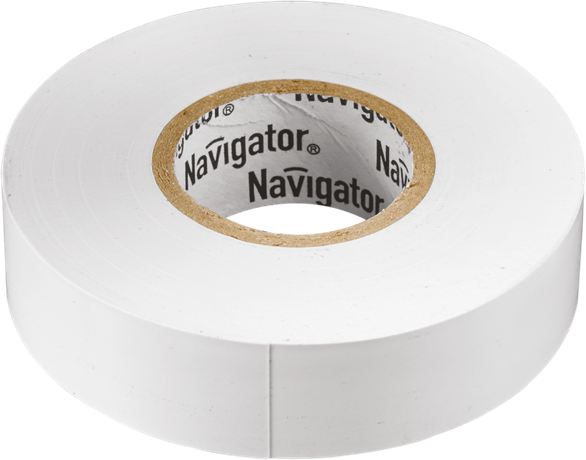 Изолента ПВХ 15мм (рул.10м) бел. NIT-B15-10/WH Navigator 71228 17626