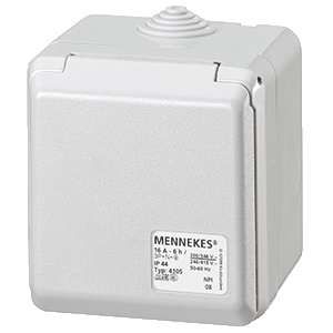 Розетка настенная 32А 2P+E IP44 Cepex Mennekes 4107