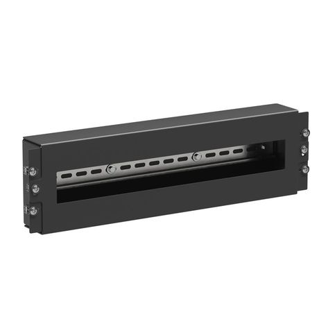 Модуль 4U с DIN рейкой для 19" IT-корпусов, RAL9005 | RBDIN04 DKC ДКС
