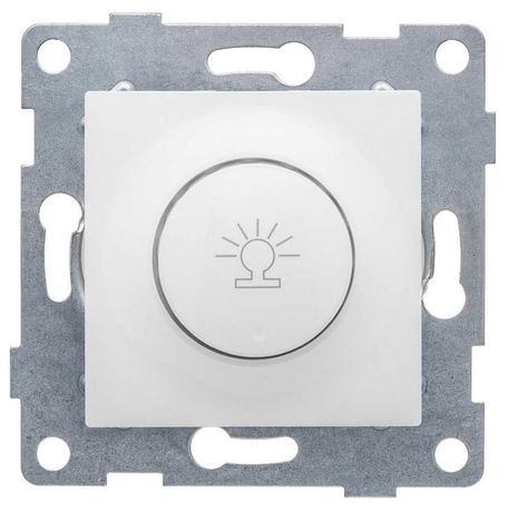 Механизм диммера СП Ugra 500Вт с накладкой и воротком бел. GUSI С11Д6-001