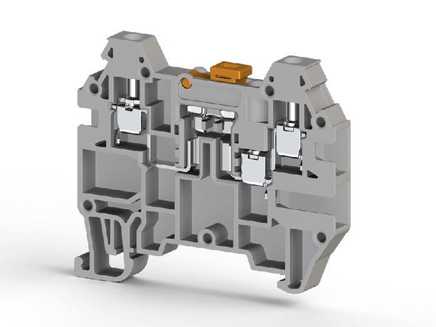 Клеммник 3-х выводной с размыкателем 2.5кв.мм сер. AVK 2.5 EA Klemsan 324949